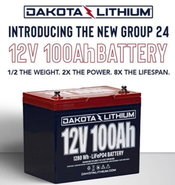 New Dakota Lithium 12V 100AH LiFePO4 Battery Group 24