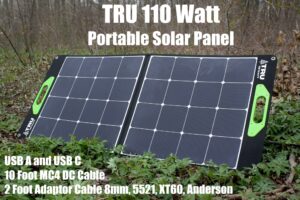 TRU Off Grid 110 Watt Portable Solar Panel