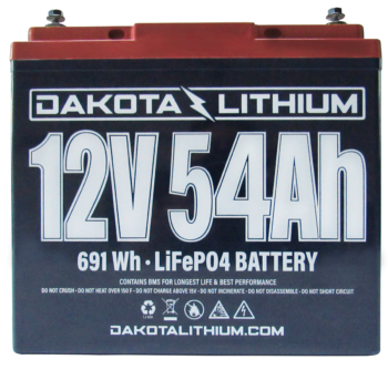 Dakota Lithium 12V 54AH Battery