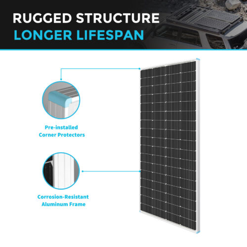Renogy 200 Watt Solar Panels Rugged Design