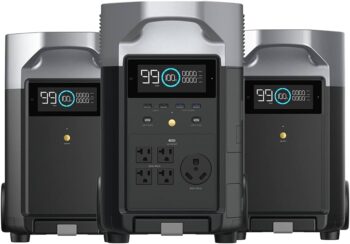 Ecoflow Delta Pro and two Delta Pro Extra Batteries