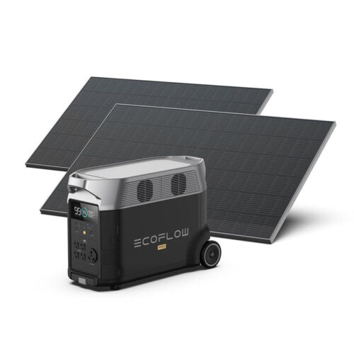 Ecoflow Delta Pro and two Longi 360 Watt Solar Panels