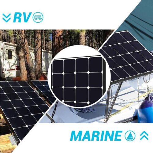 Renogy Eclipse 100 Watt Solar Panel for RV, Travel Trailer and Marine