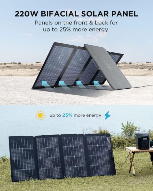Ecoflow 220 Watt Bifacial Solar Panel