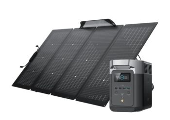 Ecoflow Delta 2 and 220 Watt Bifacial Solar Panel