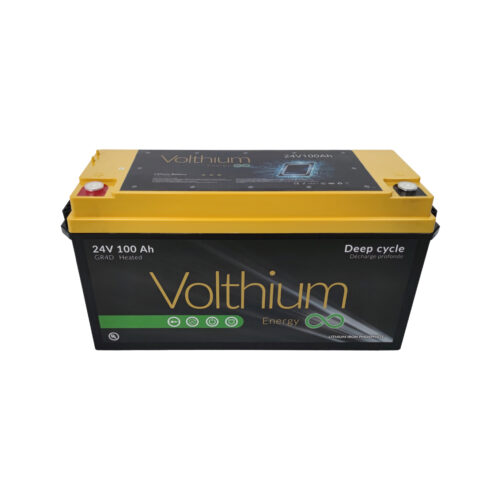 Volthium 24V 100AH Lithium Deep Cycle Battery with Dual Self Heating