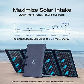Bifacial 220 Watt Solar Panel