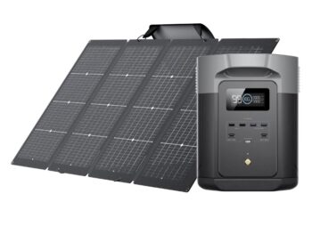 Ecoflow Delta 2 Max and Ecoflow 220 Watt Bifacial Solar Panel