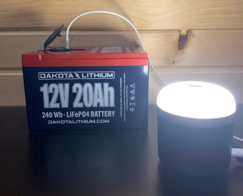 Dakota Lithium 12V 20AH Deep Cycle Battery for Graphs, Fishing Electronics and Charging Phone and Devices