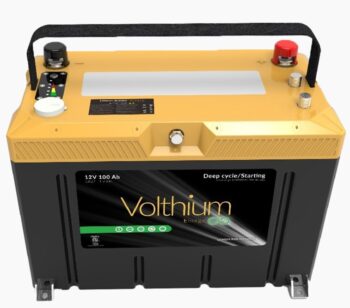 VOLTHIUM PRO SERIES 12V 100AH Lithium Deep Cycle Battery with Starting, Alternator Protection and Self Heating